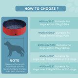 Foldable Dog Paddling Pool(Φ100 x 30H cm), PawHut, Blue