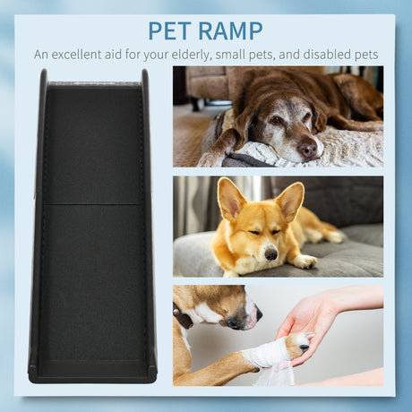 Folding Pet Ramp, Dog Ramps for Cars, Portable Non-slip, 155 x 39 x 14 cm, PawHut,