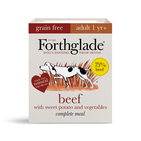 Forthglade Adult Complete Grain Free Beef with Sweet Potato & Veg Trays 18x395g, Forthglade,
