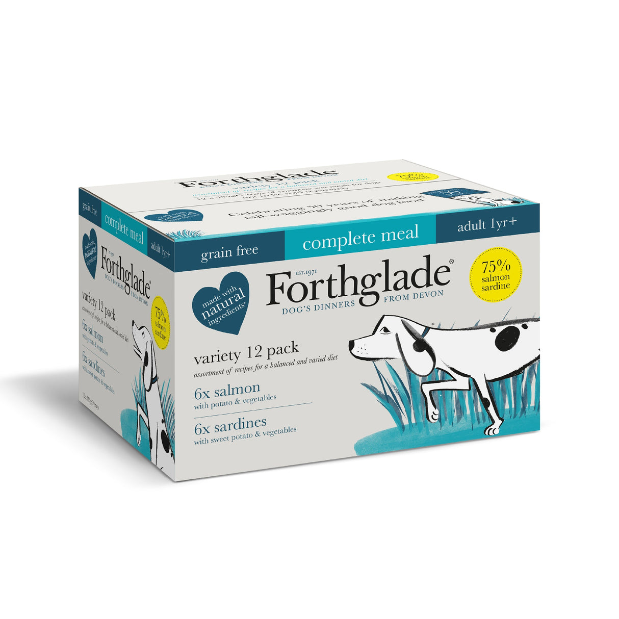 Forthglade Adult Complete Grain Free Fish 12x395g, Forthglade,
