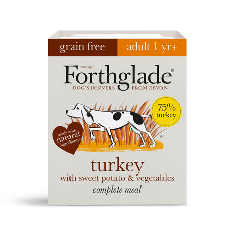 Forthglade Adult Complete Grain Free Turkey 18x395g, Forthglade,