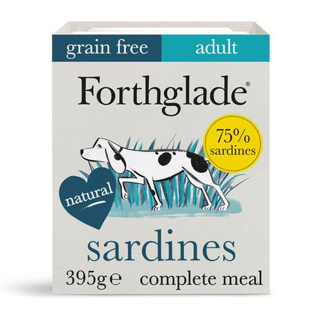 Forthglade Adult Dog Complete Grain Free Sardines with Sweet Potato & Veg Trays 18x395g, Forthglade,