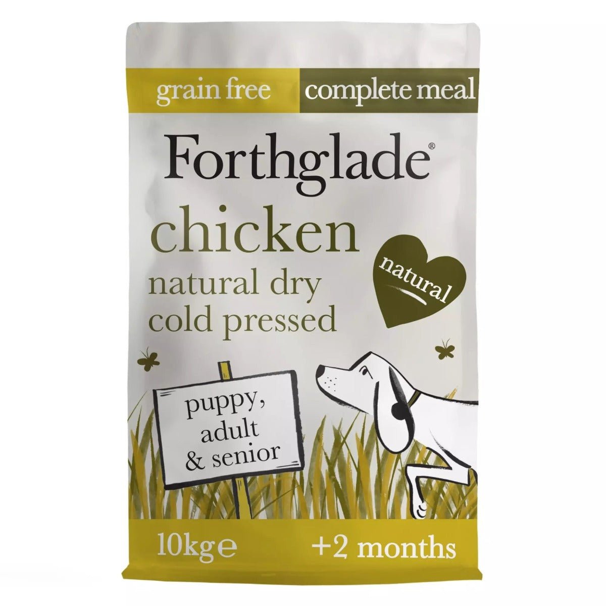 Forthglade Cold Pressed Chicken Grain Free Dry Dog Food, Forthglade, 10 kg