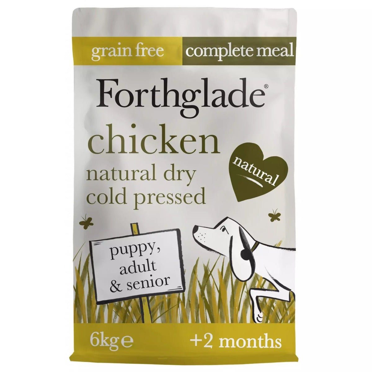 Forthglade Cold Pressed Chicken Grain Free Dry Dog Food, Forthglade, 2 kg