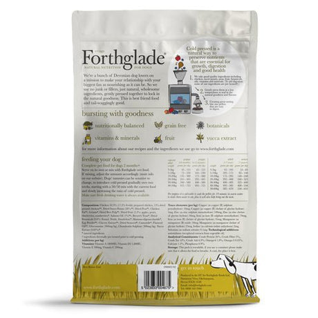 Forthglade Cold Pressed Chicken Natural Grain Free Dry Dog Food, Forthglade, 10 kg