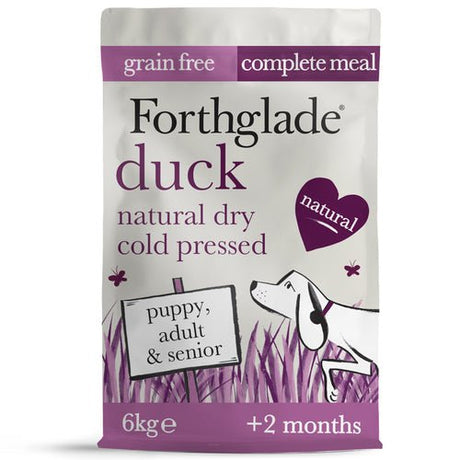 Forthglade Cold Pressed Duck Natural Grain Free Dry Dog Food, Forthglade, 6 kg