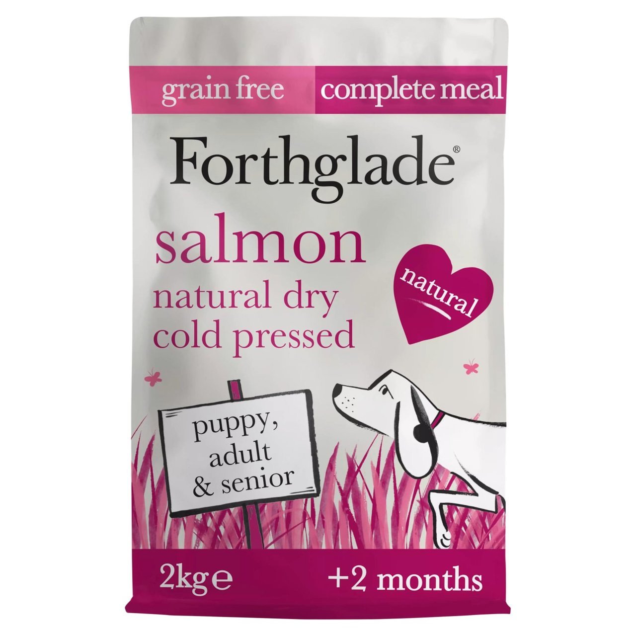 Forthglade Cold Pressed Salmon Grain Free Dry Dog Food, Forthglade, 2 kg