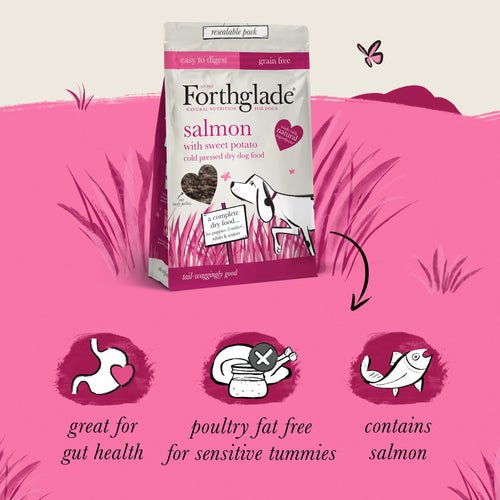 Forthglade Cold Pressed Salmon Natural Grain Free Dry Dog Food, Forthglade, 6 kg