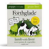 Forthglade Puppy Complete Grain Free Chicken & Lamb Duo Wet Dog Food Variety Pack 12x395g, Forthglade,