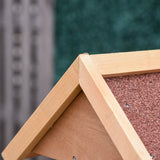 Freestanding Wooden Bird Feeder - Cross Support & Weatherproof, PawHut,