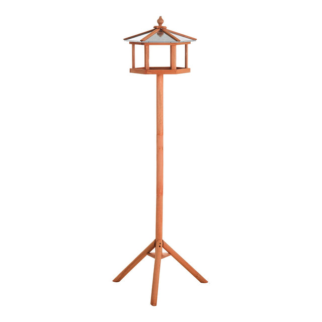 Freestanding Wooden Garden Bird Feeder Stand, PawHut,