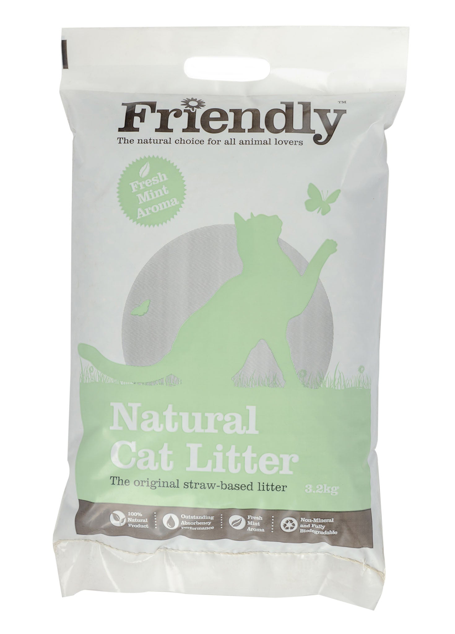 Friendly Natural Cat Litter, Friendly, 20 kg