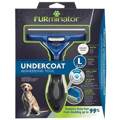 FURminator Undercoat deShedding Tool Short Hair Large Dog, FURminator,