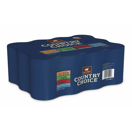 Gelert Country Choice Adult Cat Variety in Jelly Cat Food 12 x 400g Tray, Gelert,