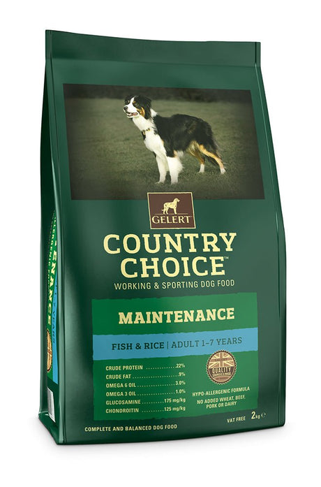 Gelert Country Choice Maintenance Fish & Rice, Gelert, 2 kg