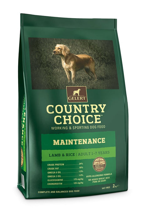 Gelert Country Choice Maintenance Lamb & Rice, Gelert, 2 kg