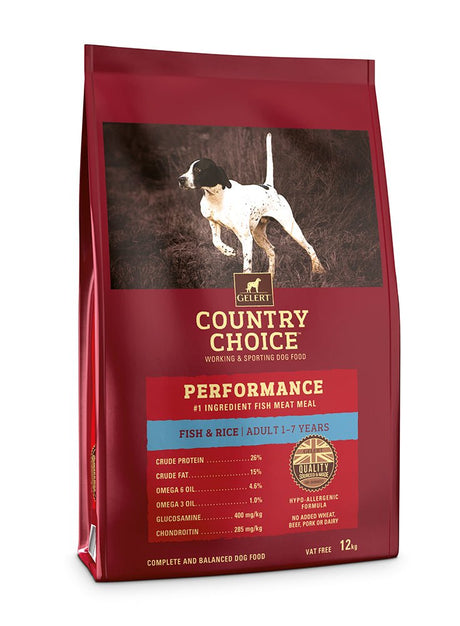 Gelert Country Choice Perform Fish & Rice 12 kg, Gelert,