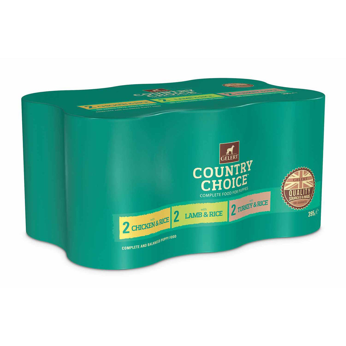 Gelert Country Choice Puppy Variety in Jelly 4x (6x395g), Gelert,