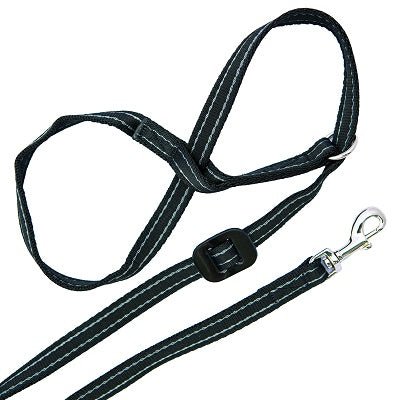 Gencon All-In-One Clip to Collar Headcollar & Lead, Gencon, Black/Silver