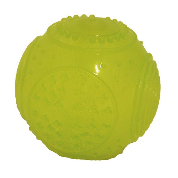 Glow In The Dark Ball Dog Toy, Rosewood,