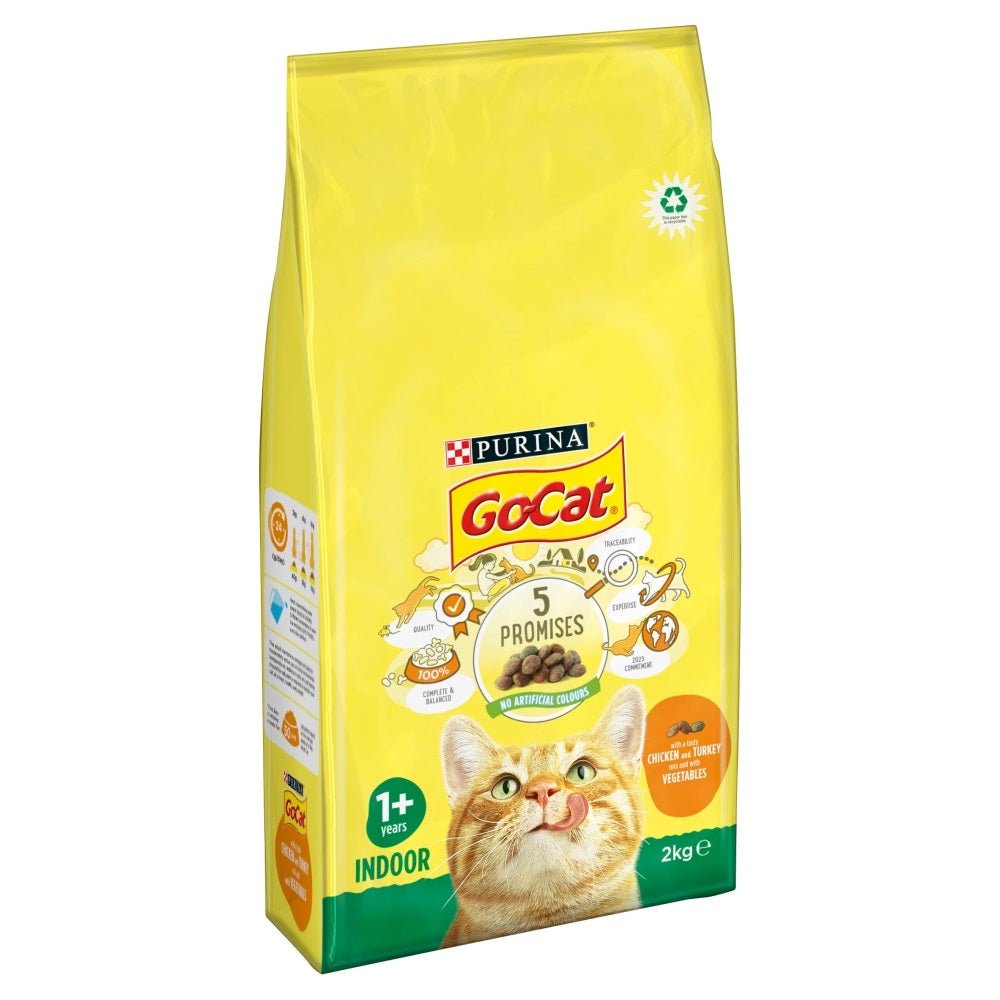 Go-Cat Indoor Chicken, Turkey & Veg 2 kg, Go-Cat,