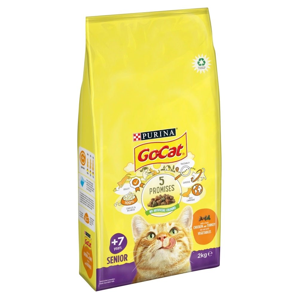 Go-Cat Senior 7+ Chicken, Turkey & Veg 2 kg, Go-Cat,