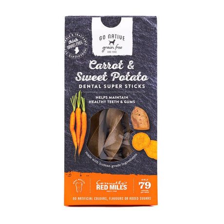 Go Native Dental Super Sticks with Carrot & Sweet Potato 10 x 150g, Go Native,