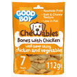 Good Boy Chewables Dog Treats - Rawhide Free Mini Chicken Bones - 7 Pack (10 x 112g), Good Boy,