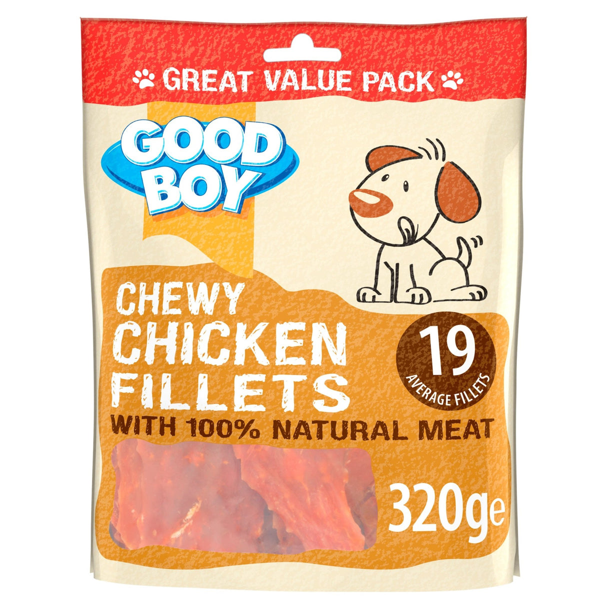 Good Boy Chewy Chicken Fillets 3x320g, Good Boy,