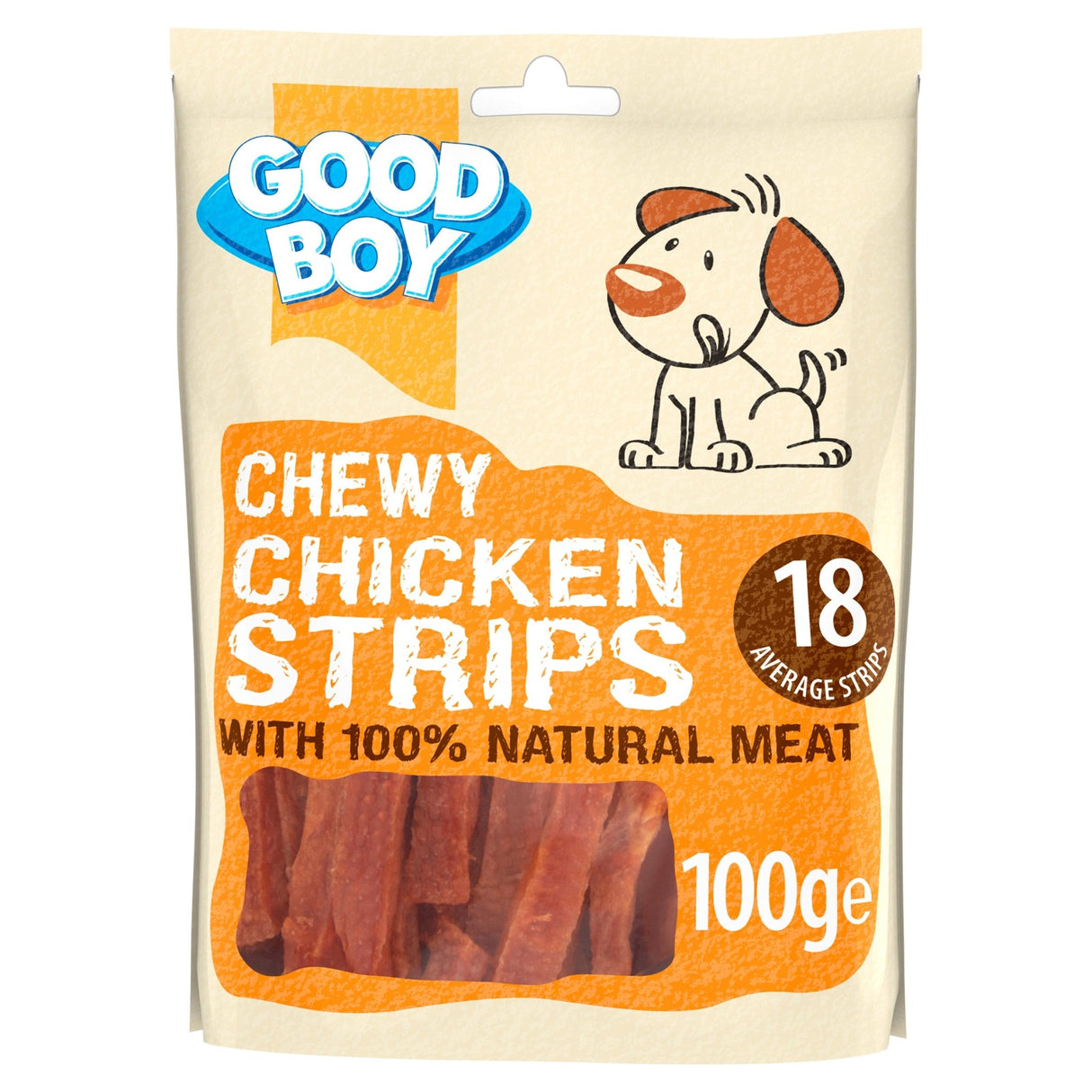 Good Boy Chewy Chicken Strips 10x100g, Good Boy,