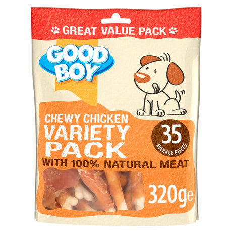 Good Boy Chewy Chicken Variety Pack 3 x 320g, Good Boy,