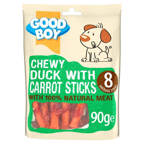 Good Boy Chewy Duck with Carrot Sticks 10 x 90g, Good Boy,
