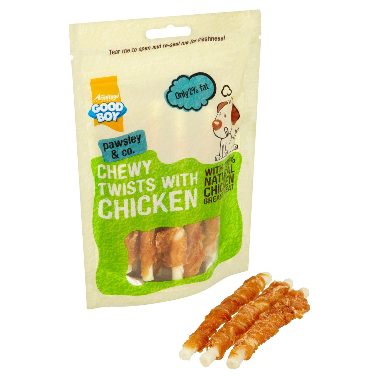 Good Boy Chewy Twists Chicken 10 x 90g, Good Boy,