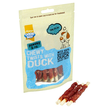 Good Boy Chewy Twists with Duck, Good Boy, 10x90g