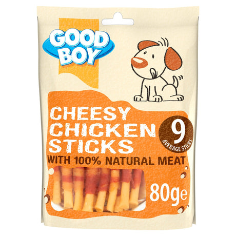 Good Boy Chicken Cheese Sticks 10x80g, Good Boy,