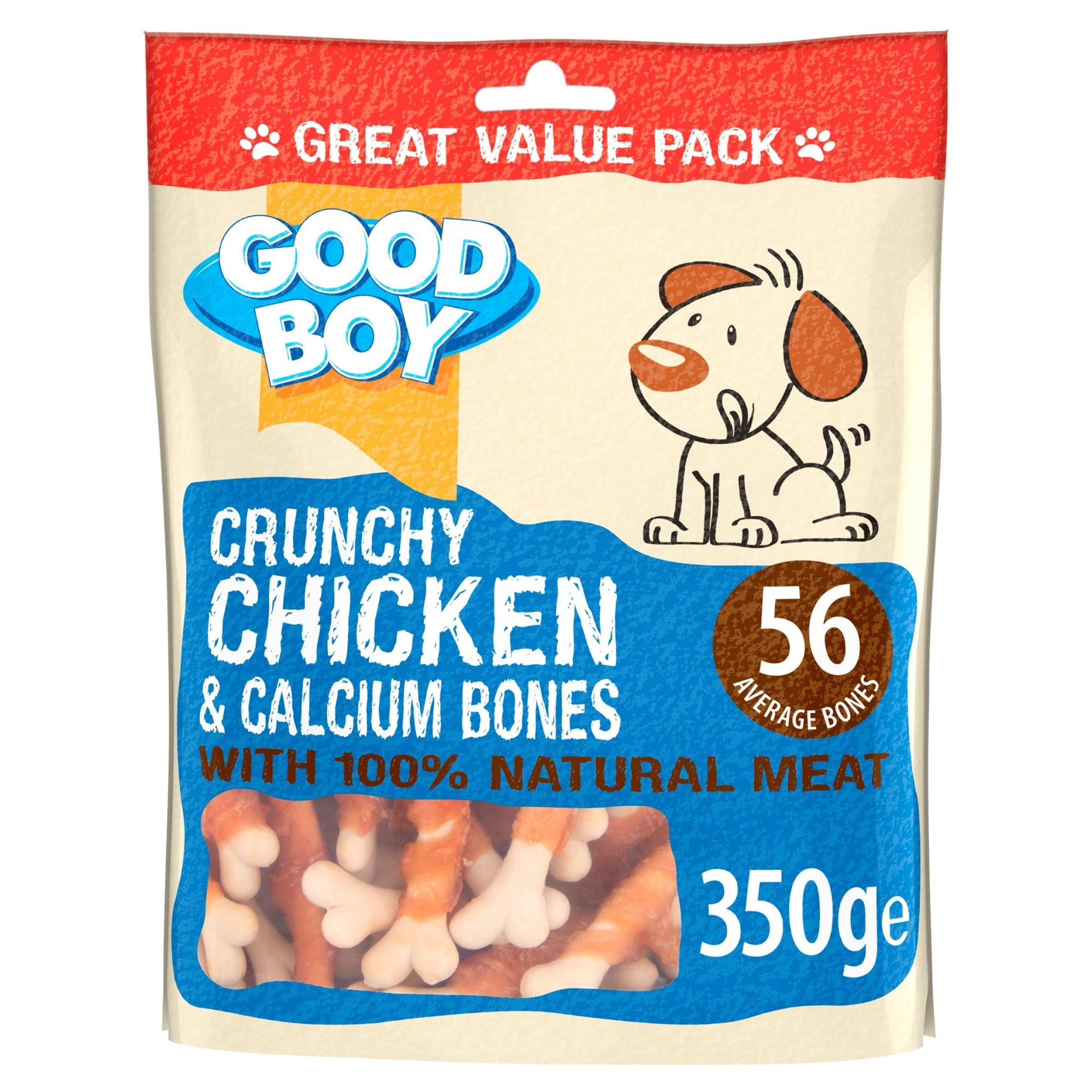 Good Boy Crunchy Chicken & Calcium Bones 3 x 350g, Good Boy,