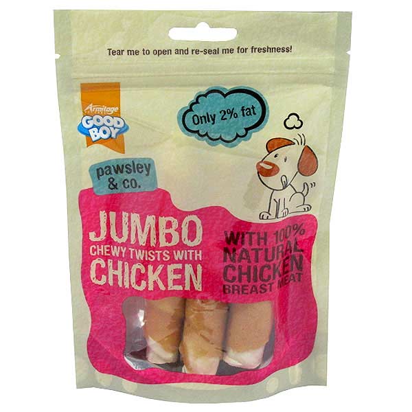 Good Boy Jumbo Chewy Twists with Chicken 12 x 100g, Good Boy,