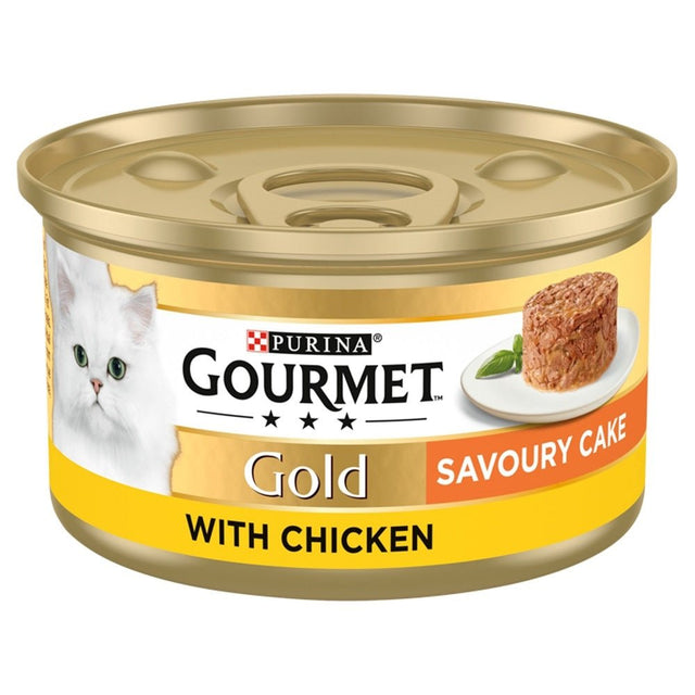 Gourmet Gold Savoury Cake Chicken 12 x 85g, Gourmet,