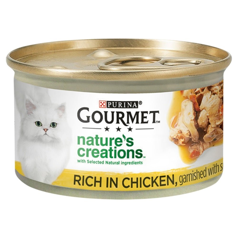 Gourmet Natures Creations Rich in Chicken Tins 12 x 85g, Gourmet,
