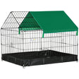 Guinea Pig Cage Small Animal Habitat Rabbit House, Safety Locking System, with No Leaking Bottom, Top Roof, Doors, 90 x 75 x 75 cm, PawHut,