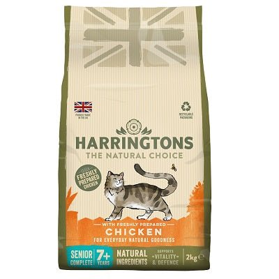 Harringtons Chicken Senior Cat Food 4x2kg, Harringtons,