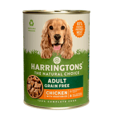 Harringtons Chicken with Veg Grain Free Wet Dog Food Tins 6 x 400g, Harringtons,