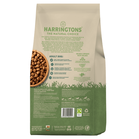 Harringtons Dry Adult Dog Food Rich in Lamb & Rice, Harringtons, 15kg