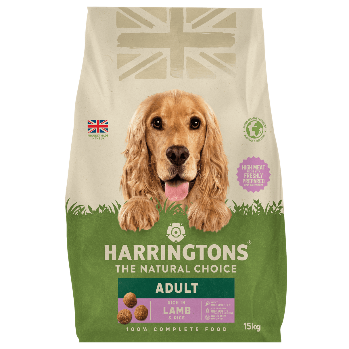 Harringtons Dry Adult Dog Food Rich in Lamb & Rice, Harringtons, 15kg