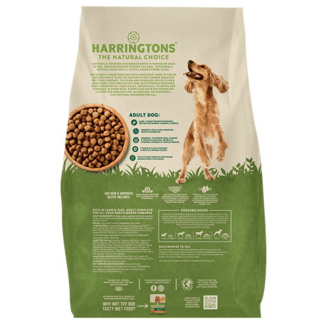 Harringtons Dry Adult Dog Food Rich in Lamb & Rice, Harringtons, 15kg