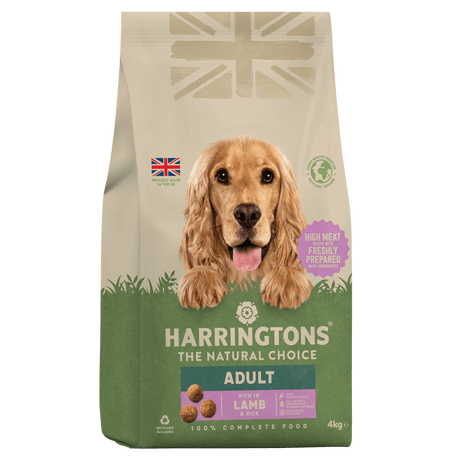 Harringtons Dry Adult Dog Food Rich in Lamb & Rice, Harringtons, 3 x 4kg