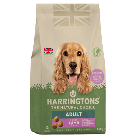 Harringtons Dry Adult Dog Food Rich in Lamb & Rice, Harringtons, 4 x 1.7kg