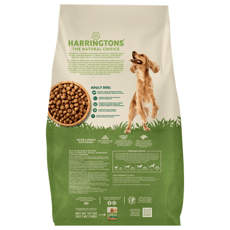 Harringtons Dry Adult Dog Food Rich in Salmon & Potato, Harringtons, 12kg