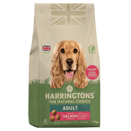 Harringtons Dry Adult Dog Food Rich in Salmon & Potato, Harringtons, 4x1.7kg