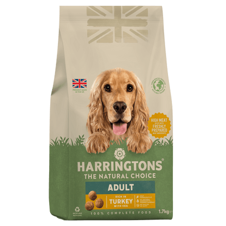 Harringtons Dry Adult Dog Food Rich in Turkey & Veg, Harringtons, 4x1.7kg